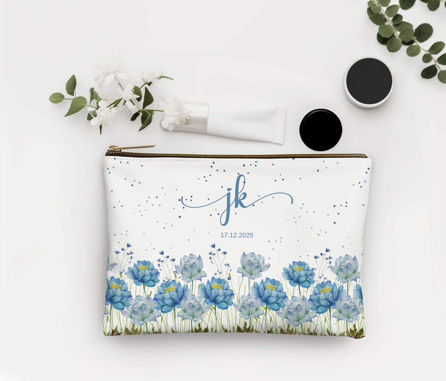 Make up Pouch Blue Lotus