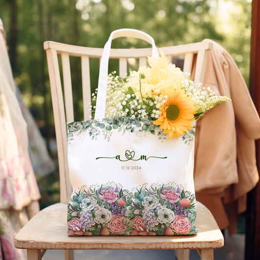 Tote bag beautiful flowers