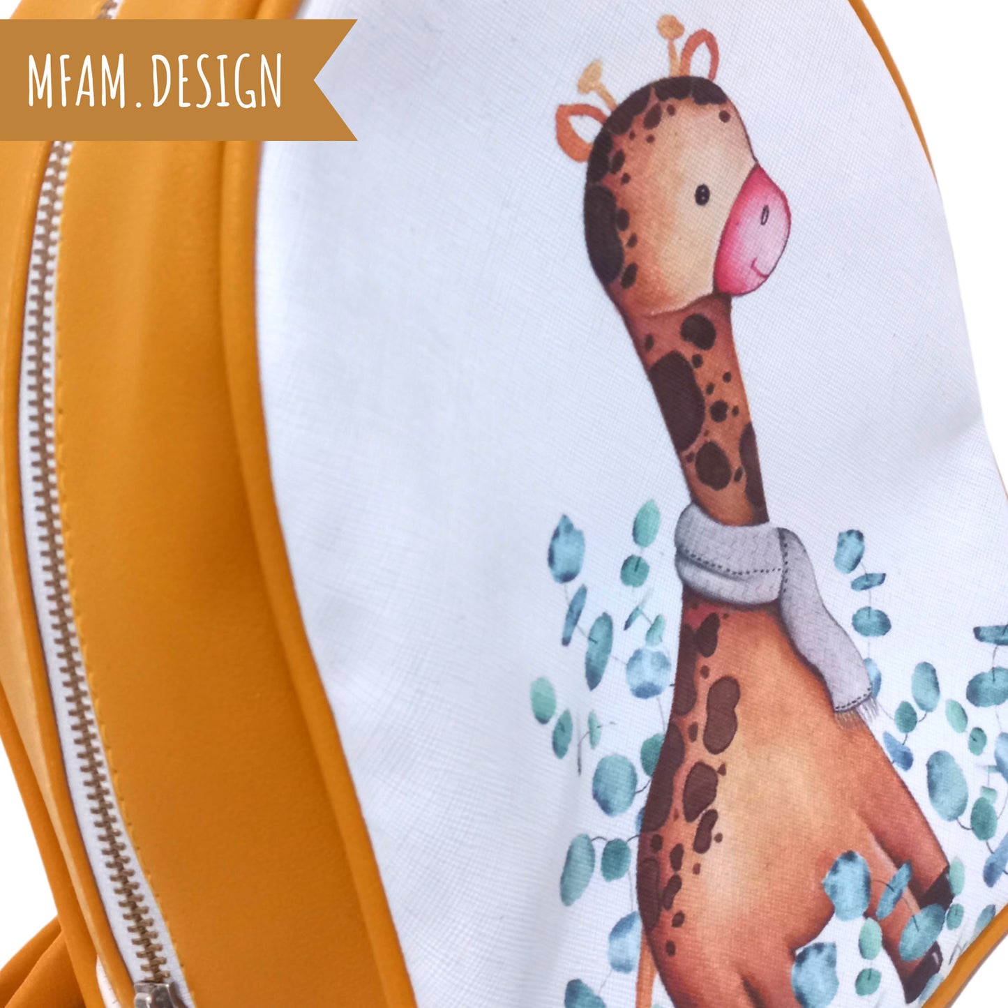 GIRAFFE LEATHER BACKPACK FOR KIDS