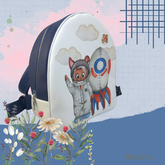 ASTRONAUT LEATHER BACKPACK FOR KIDS