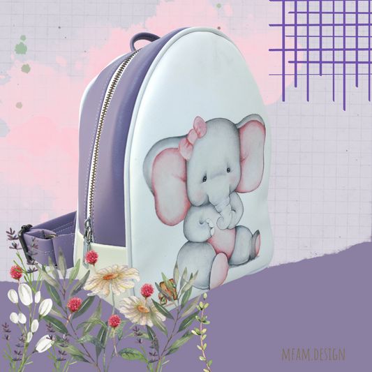 BABY ELEPHANT LEATHER BACKPACK FOR KIDS