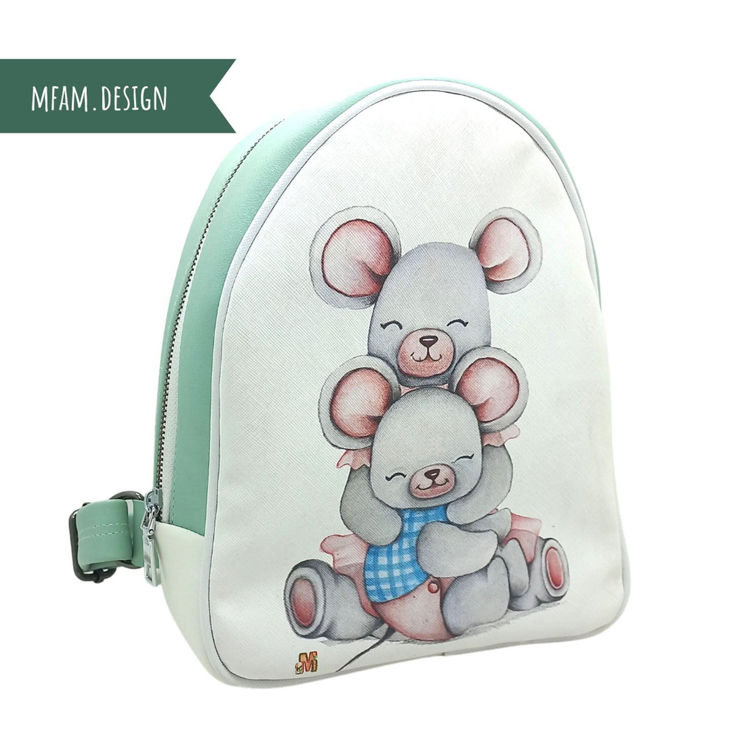 MOUSE LEATHER BACKPACK FOR KIDS