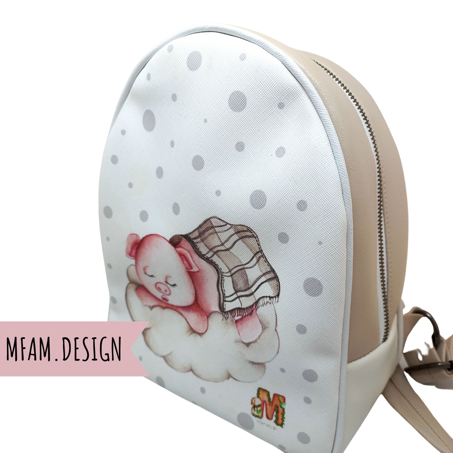 PIGGY LEATHER BACKPACK FOR KIDS